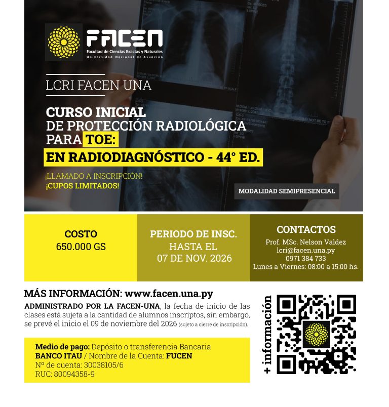 Curso Inicial de Protección Radiológica para TOE