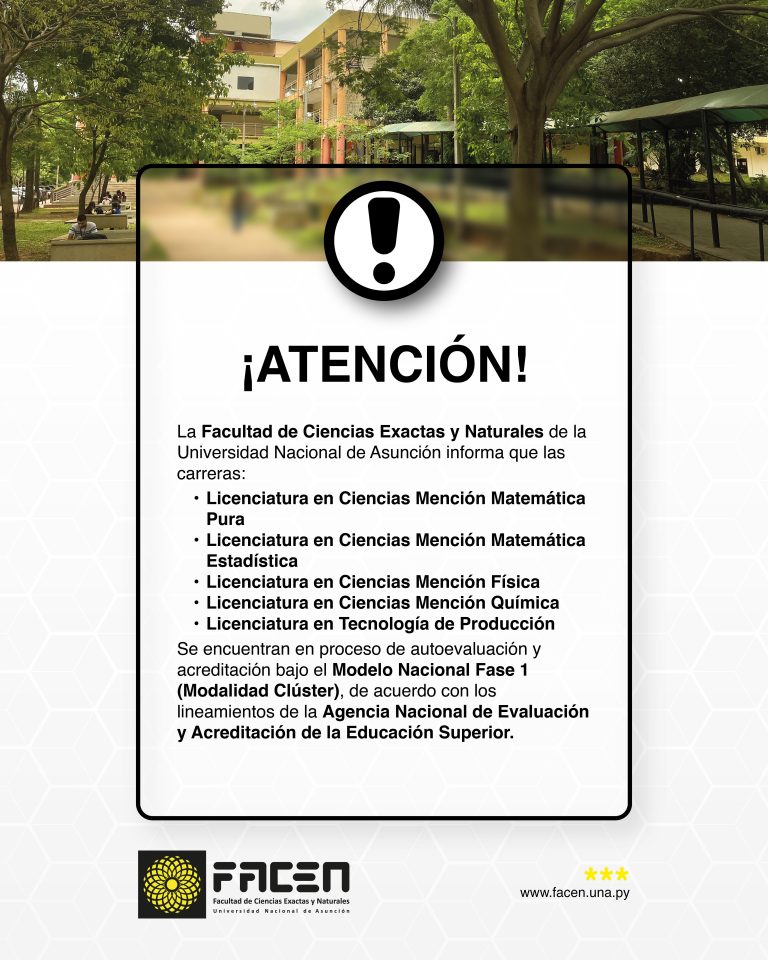 A toda la comunidad de la FACEN – UNA